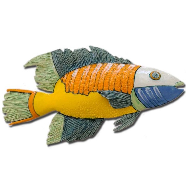 Ceramic Spanish HogFish Wall Art