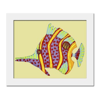 Long Nose Butterfly Fish Nr2- in Yellow