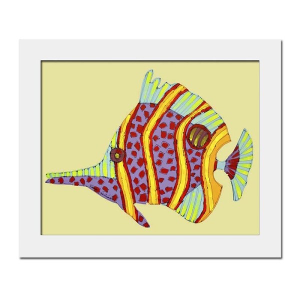Long Nose Butterfly Fish Nr2- in Yellow