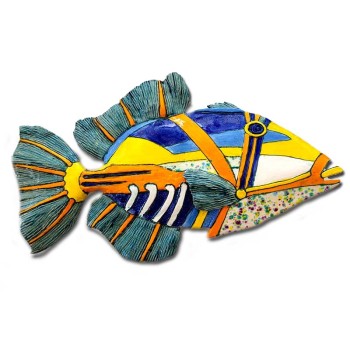 Ceramic Picasso Fish Nr 1 Wall Art
