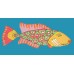 Rainbow Parrotfish Teal Background