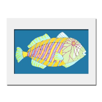 Triggerfish in Blue